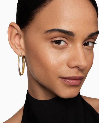 David Yurman Crossover Hoop Earrings David Yurman Women’s