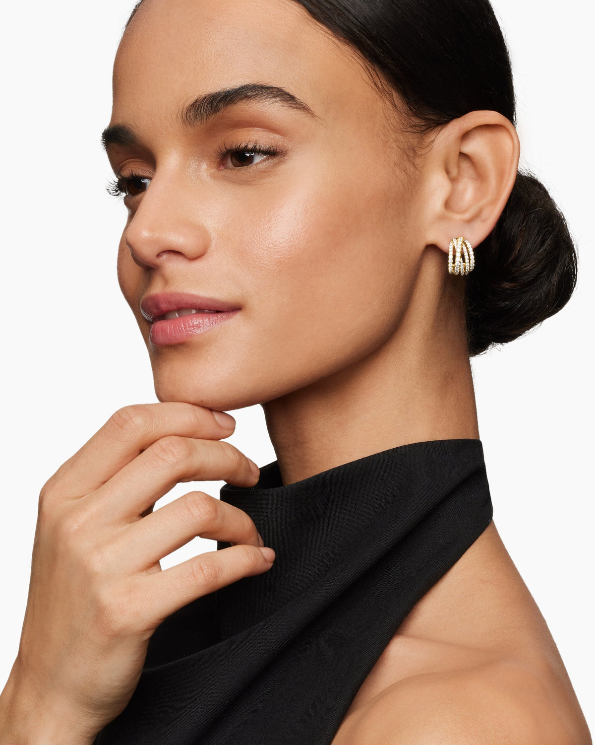 David Yurman Pavé Crossover Shrimp Earrings David Yurman Women’s