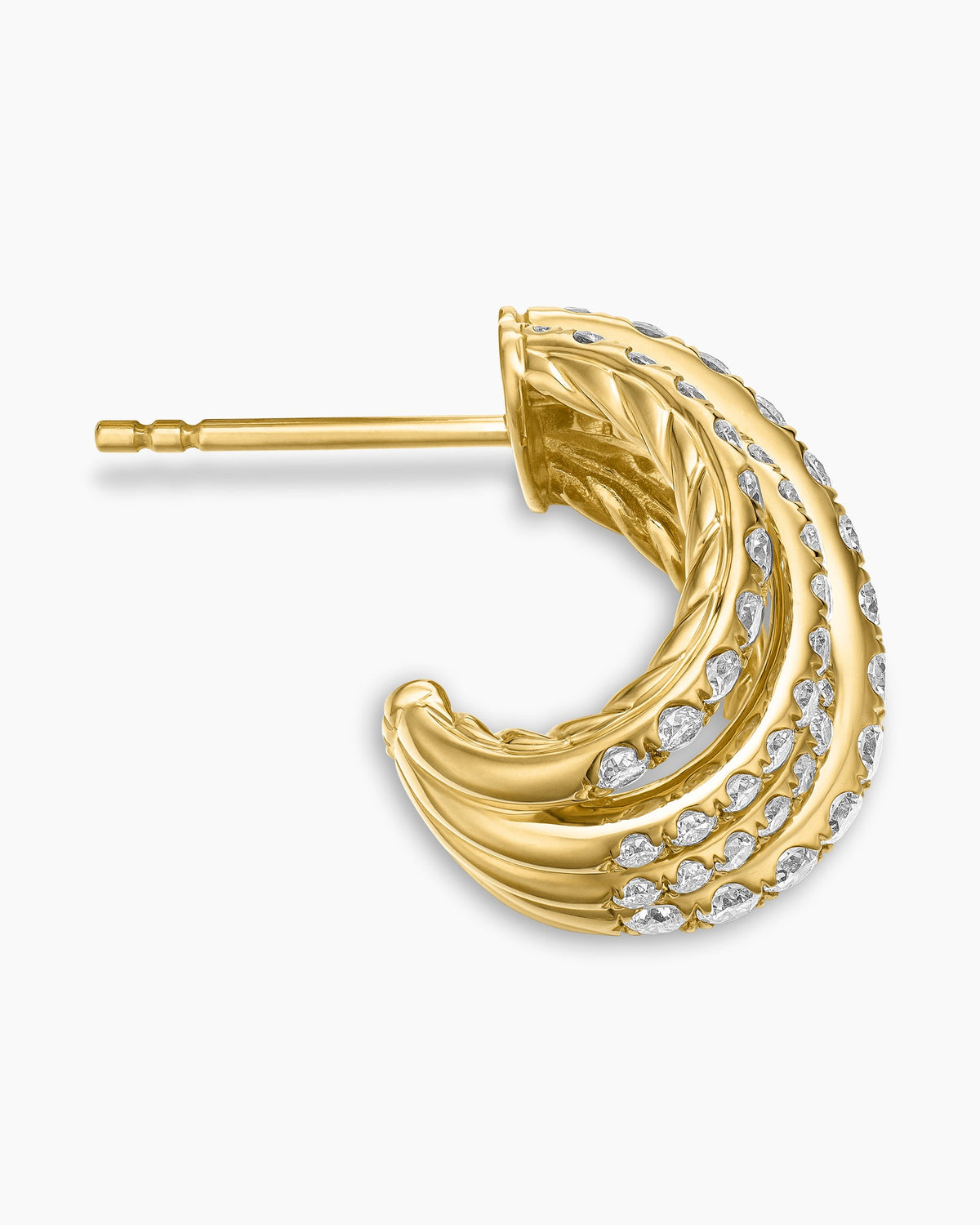 David Yurman Pavé Crossover Shrimp Earrings David Yurman Women’s