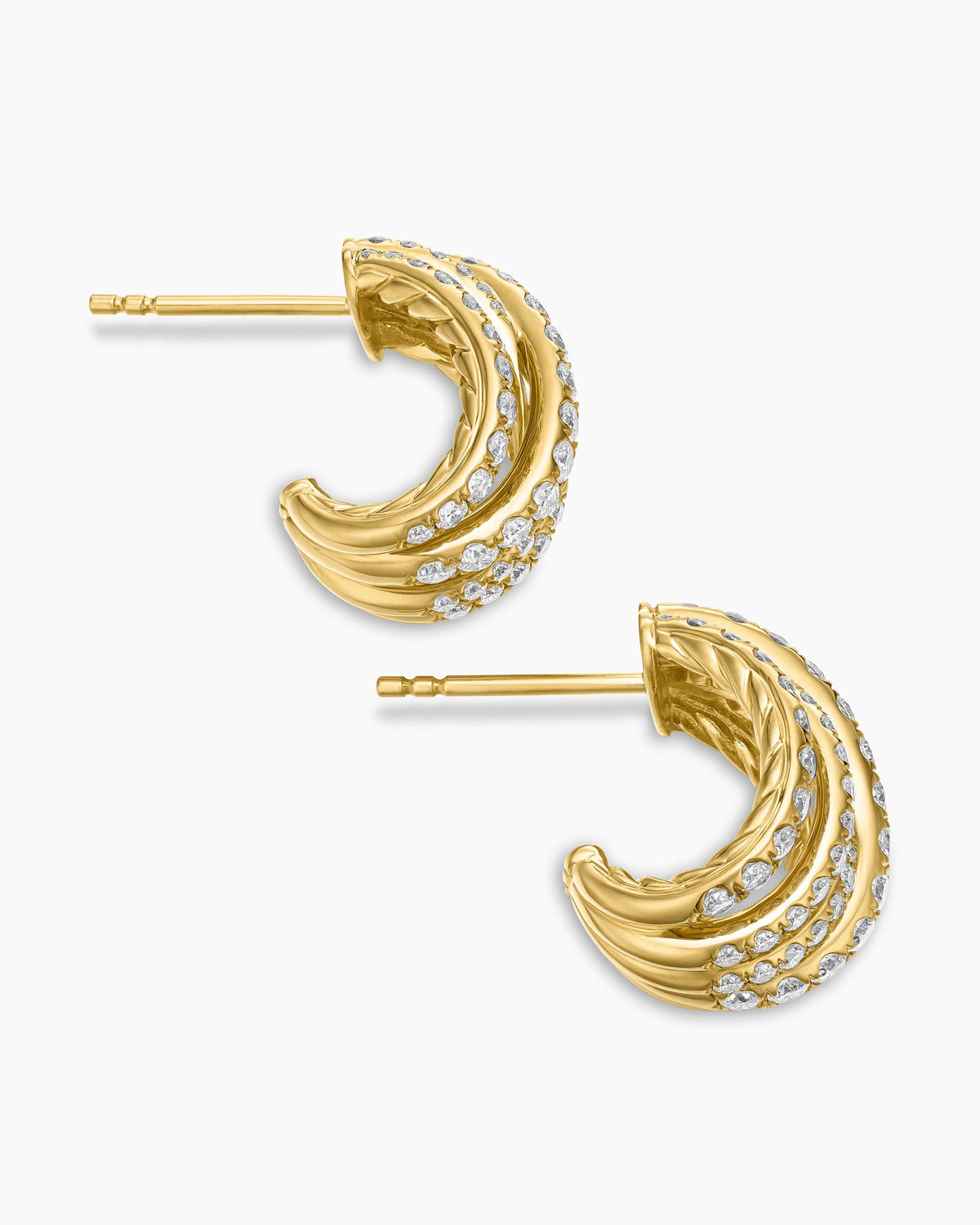 David Yurman Pavé Crossover Shrimp Earrings David Yurman Women’s