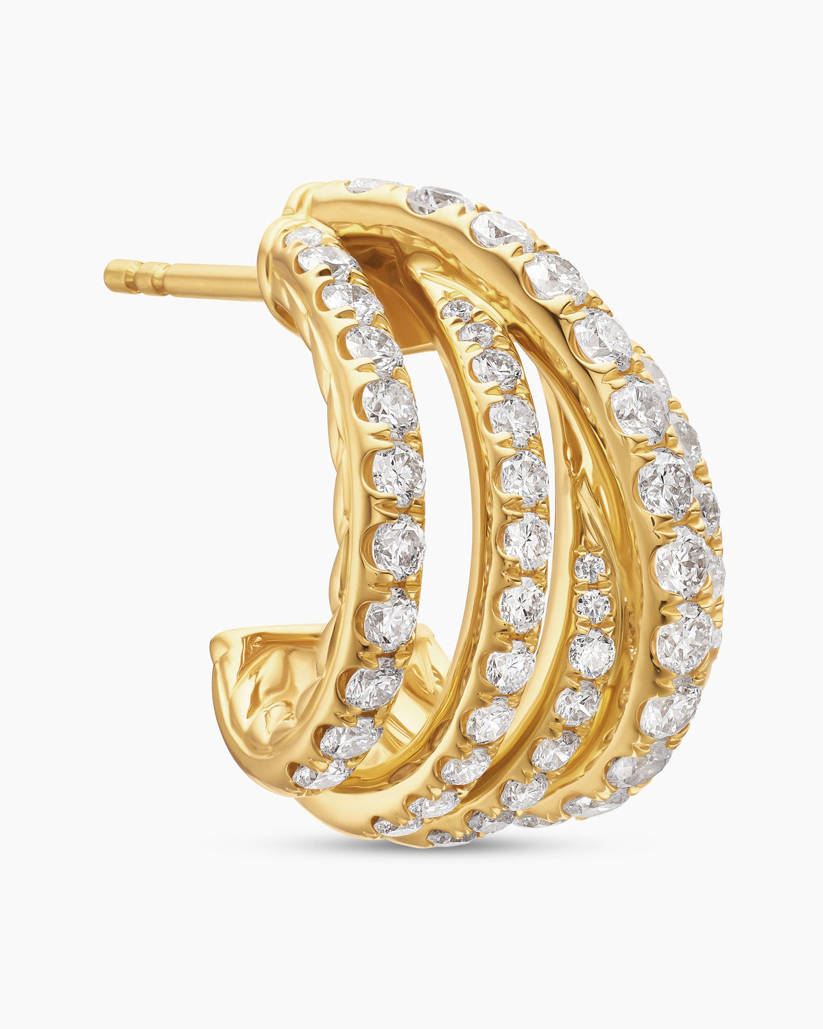 David Yurman Pavé Crossover Shrimp Earrings David Yurman Women’s