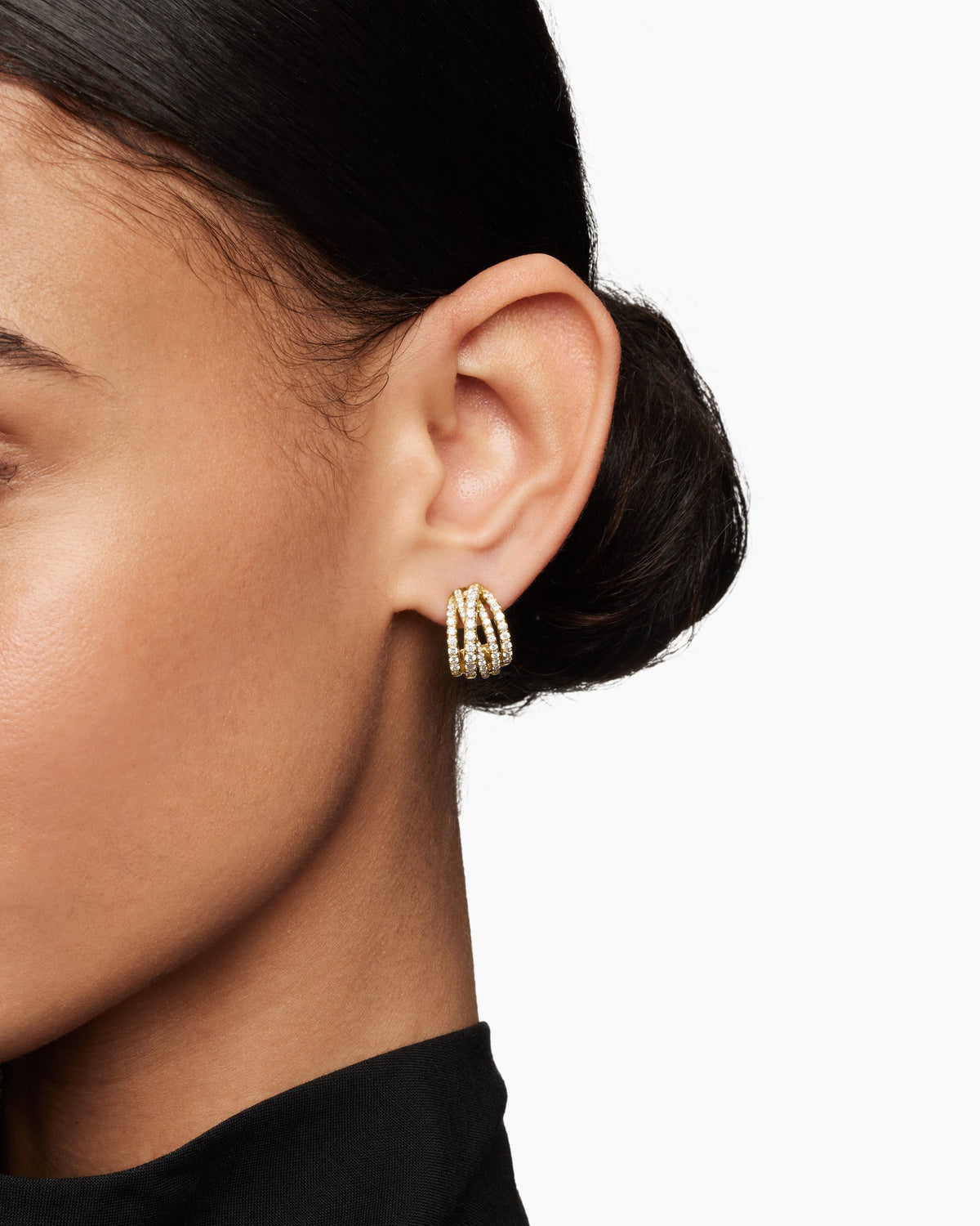 David Yurman Pavé Crossover Shrimp Earrings David Yurman Women’s