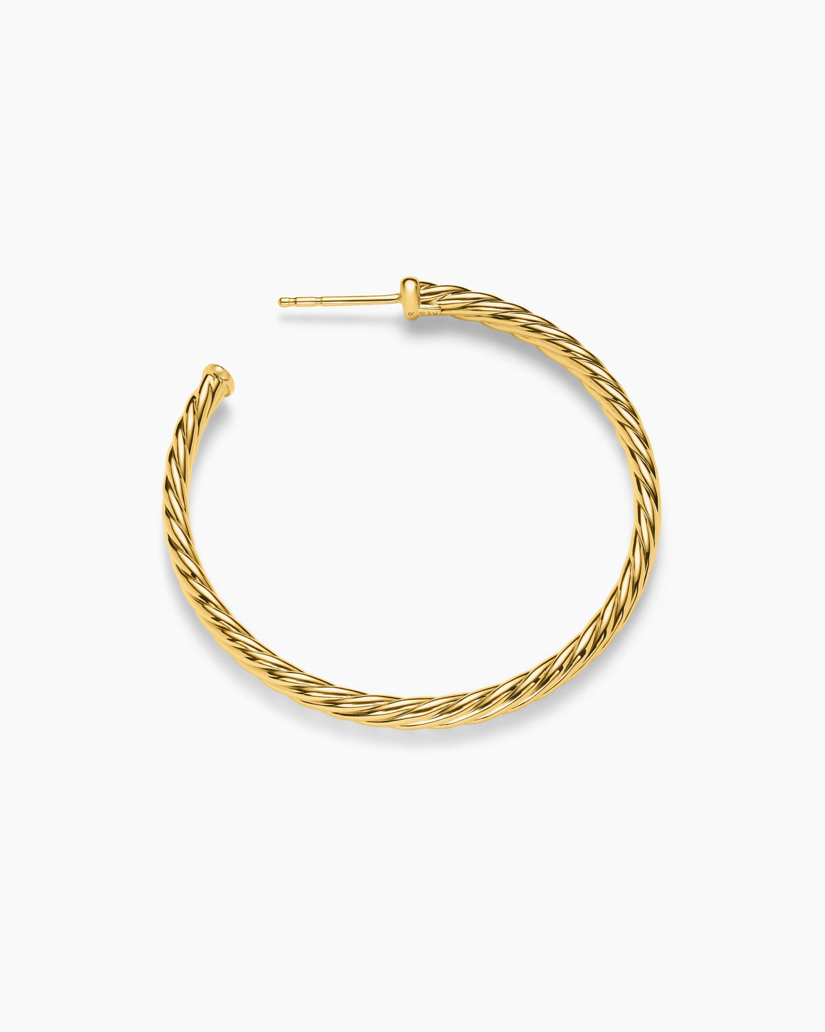 David Yurman Cablespira® Hoop Earrings in 18K Yellow Gold, 1.5in David Yurman Women’s
