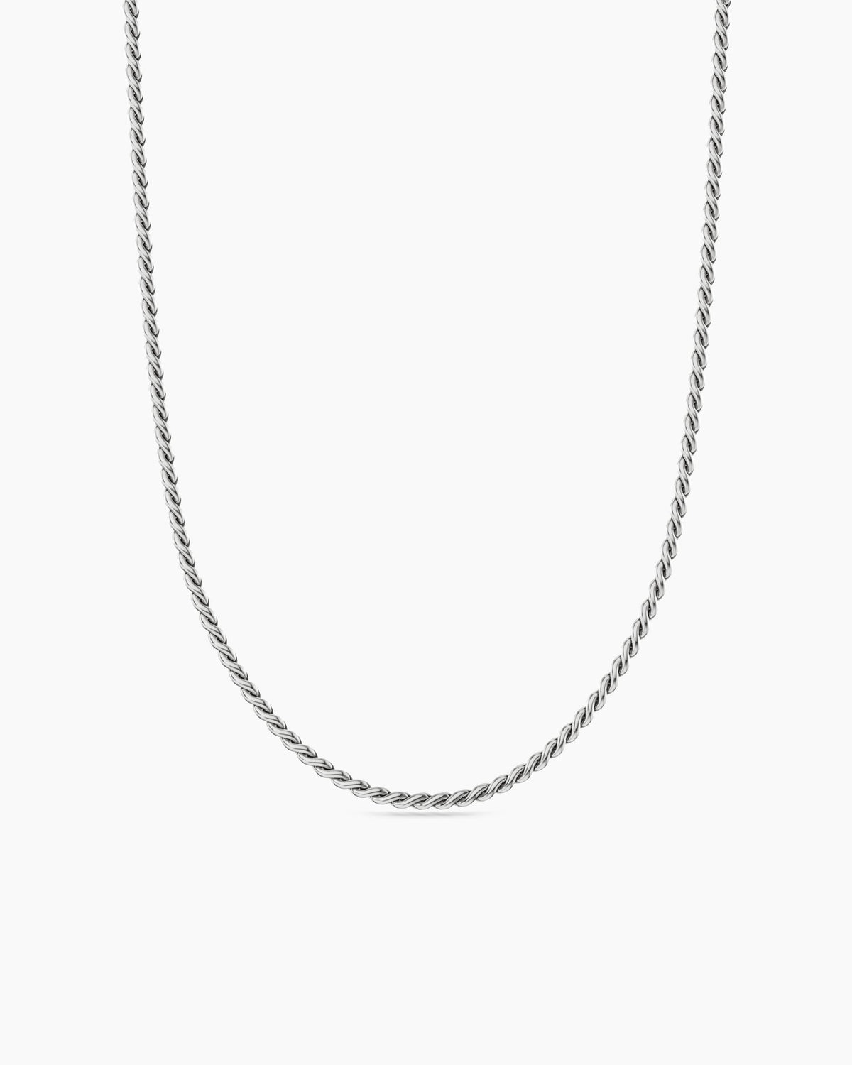 David Yurman Sculpted Cable Chain Necklace in Sterling Silver, 2.7mm David Yurman Women’s