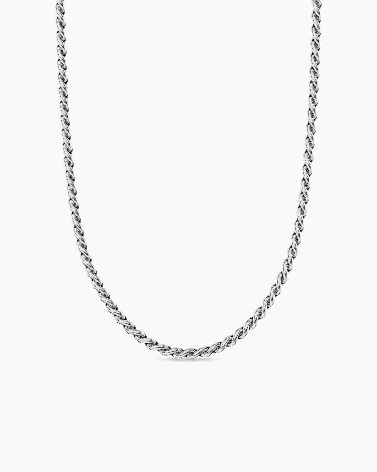 David Yurman Sculpted Cable Chain Necklace in Sterling Silver, 3.7mm David Yurman Women’s