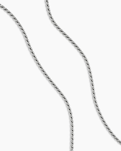 David Yurman Sculpted Cable Chain Necklace in Sterling Silver, 3.7mm David Yurman Women’s