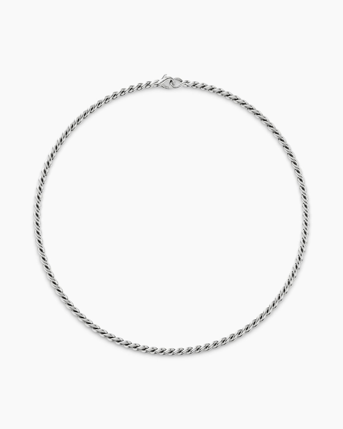 David Yurman Sculpted Cable Chain Necklace in Sterling Silver, 3.7mm David Yurman Women’s