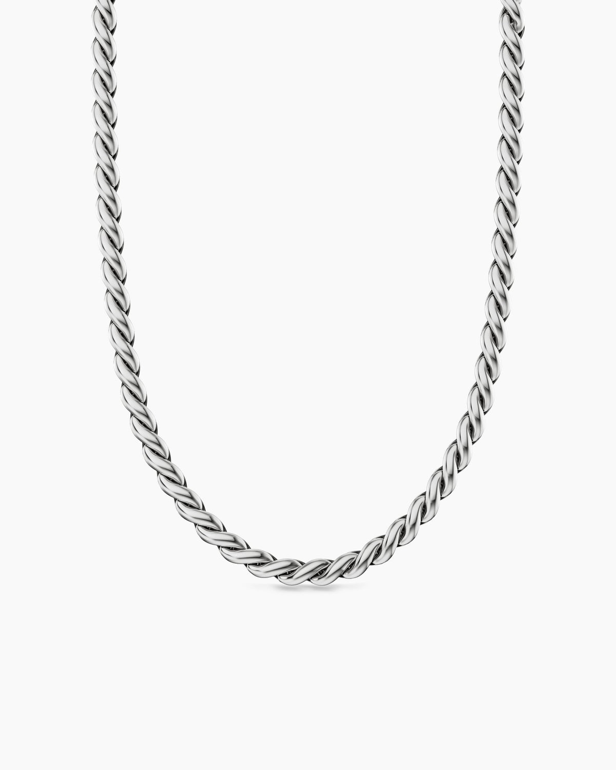 David Yurman Sculpted Cable Chain Necklace in Sterling Silver, 5.7mm David Yurman Women’s