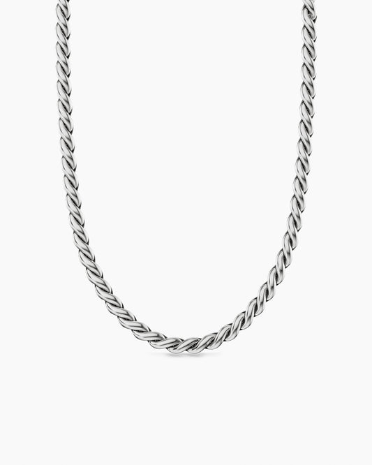 David Yurman Sculpted Cable Chain Necklace in Sterling Silver, 5.7mm David Yurman Women’s