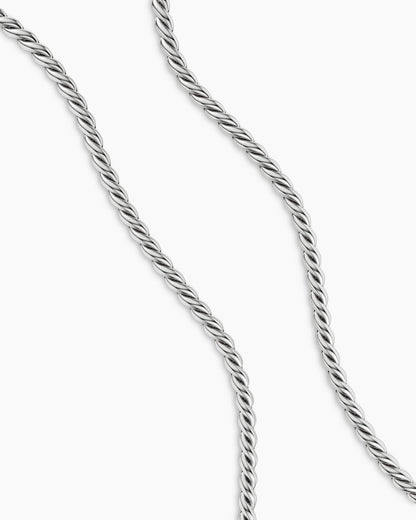 David Yurman Sculpted Cable Chain Necklace in Sterling Silver, 5.7mm David Yurman Women’s