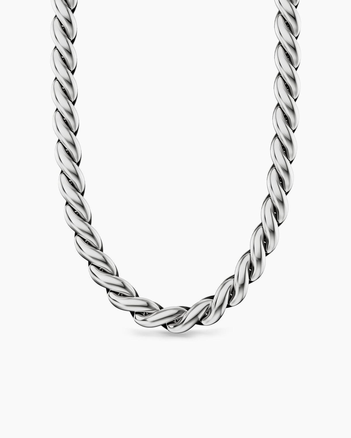 David Yurman Sculpted Cable Chain Necklace in Sterling Silver, 10mm David Yurman Women’s