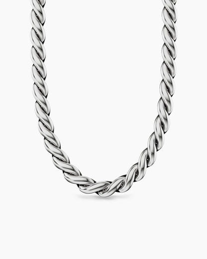 David Yurman Sculpted Cable Chain Necklace in Sterling Silver, 10mm David Yurman Women’s