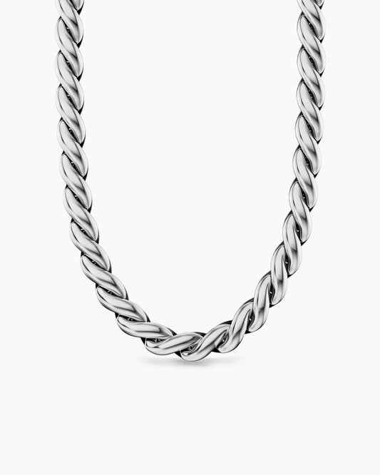 David Yurman Sculpted Cable Chain Necklace in Sterling Silver, 10mm David Yurman Women’s