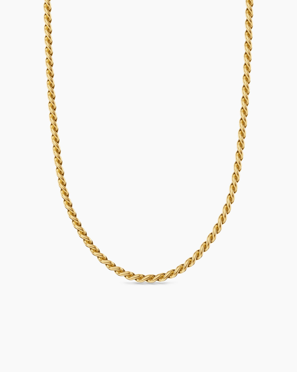 David Yurman Sculpted Cable Chain Necklace in 18K Yellow Gold, 3.7mm David Yurman Women’s