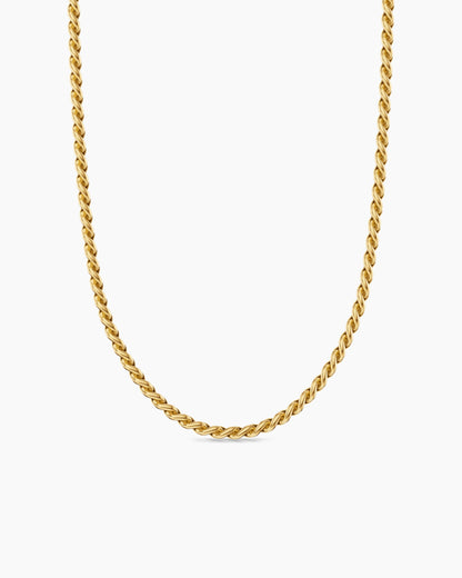 David Yurman Sculpted Cable Chain Necklace in 18K Yellow Gold, 3.7mm David Yurman Women’s