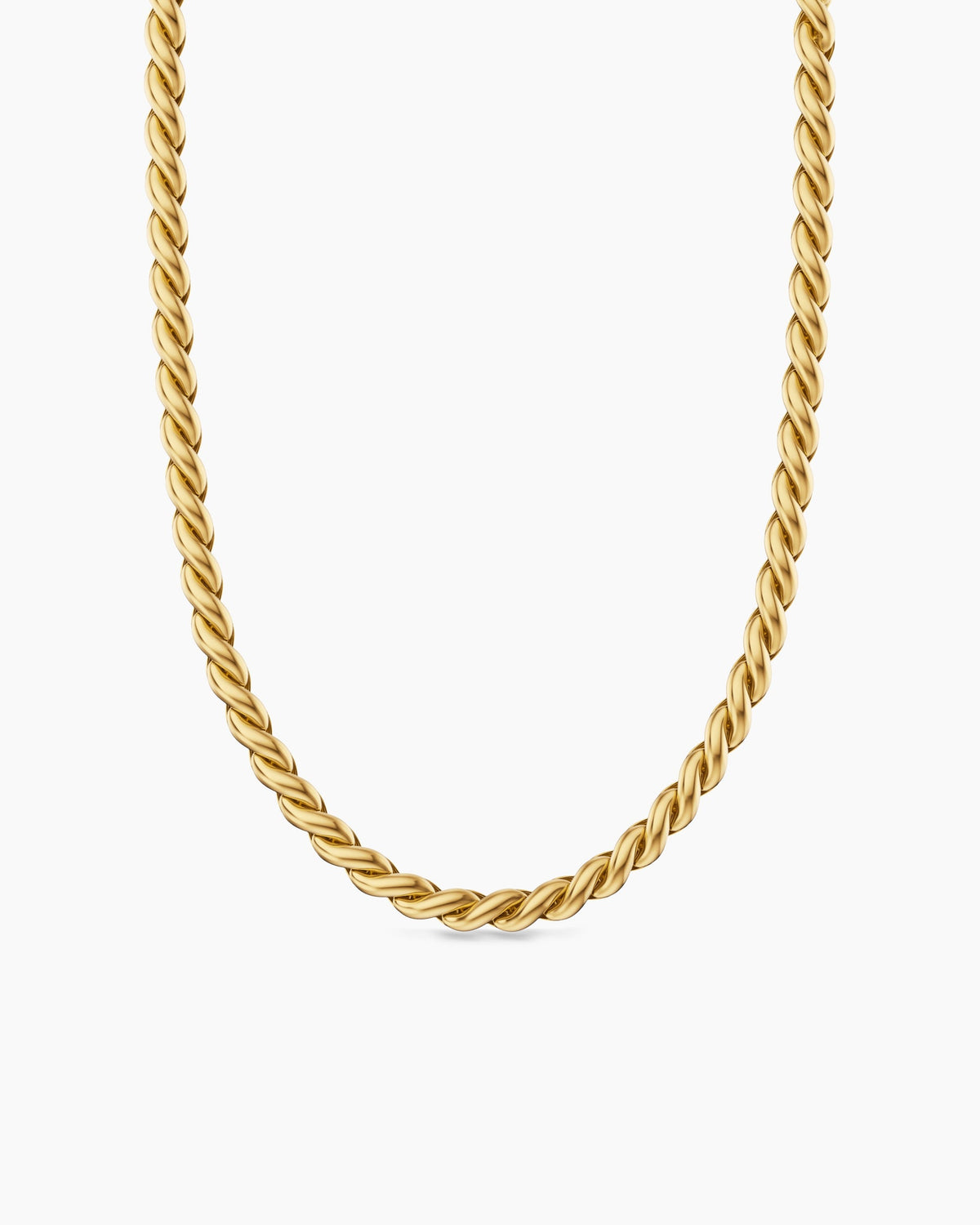 David Yurman Sculpted Cable Chain Necklace in 18K Yellow Gold, 5.7mm David Yurman Women’s