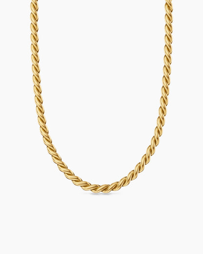 David Yurman Sculpted Cable Chain Necklace in 18K Yellow Gold, 5.7mm David Yurman Women’s