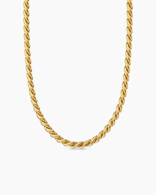 David Yurman Sculpted Cable Chain Necklace in 18K Yellow Gold, 5.7mm David Yurman Women’s