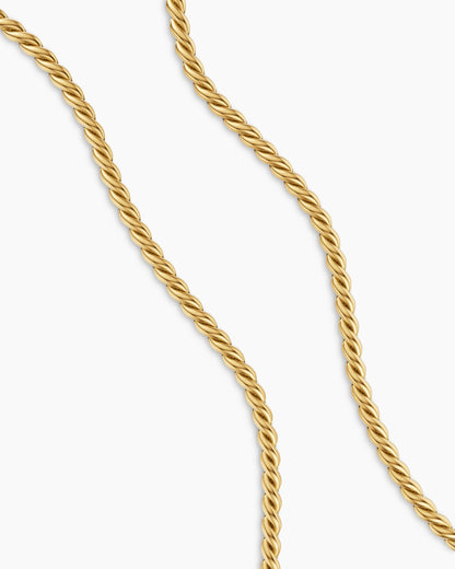 David Yurman Sculpted Cable Chain Necklace in 18K Yellow Gold, 5.7mm David Yurman Women’s