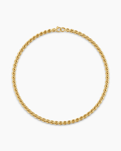 David Yurman Sculpted Cable Chain Necklace in 18K Yellow Gold, 5.7mm David Yurman Women’s
