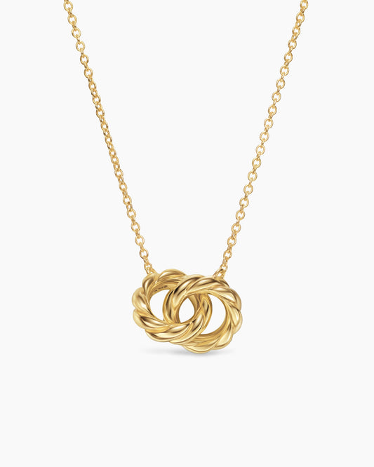 David Yurman Sculpted Cable Linked Necklace in 18K Yellow Gold, 9.2mm David Yurman Women’s