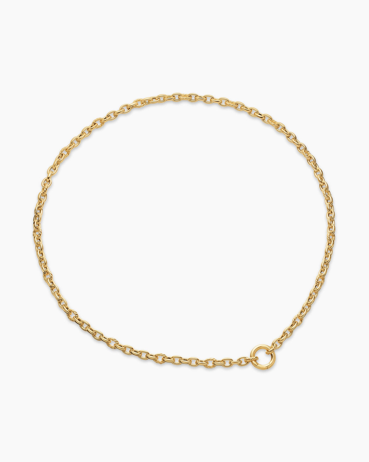 David Yurman DY Mercer Petite Chain Necklace in 18K Yellow Gold, 4.5mm David Yurman Women’s
