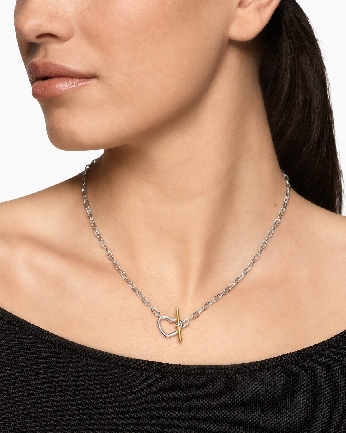David Yurman DY Madison Heart Toggle Chain Necklace David Yurman Women’s
