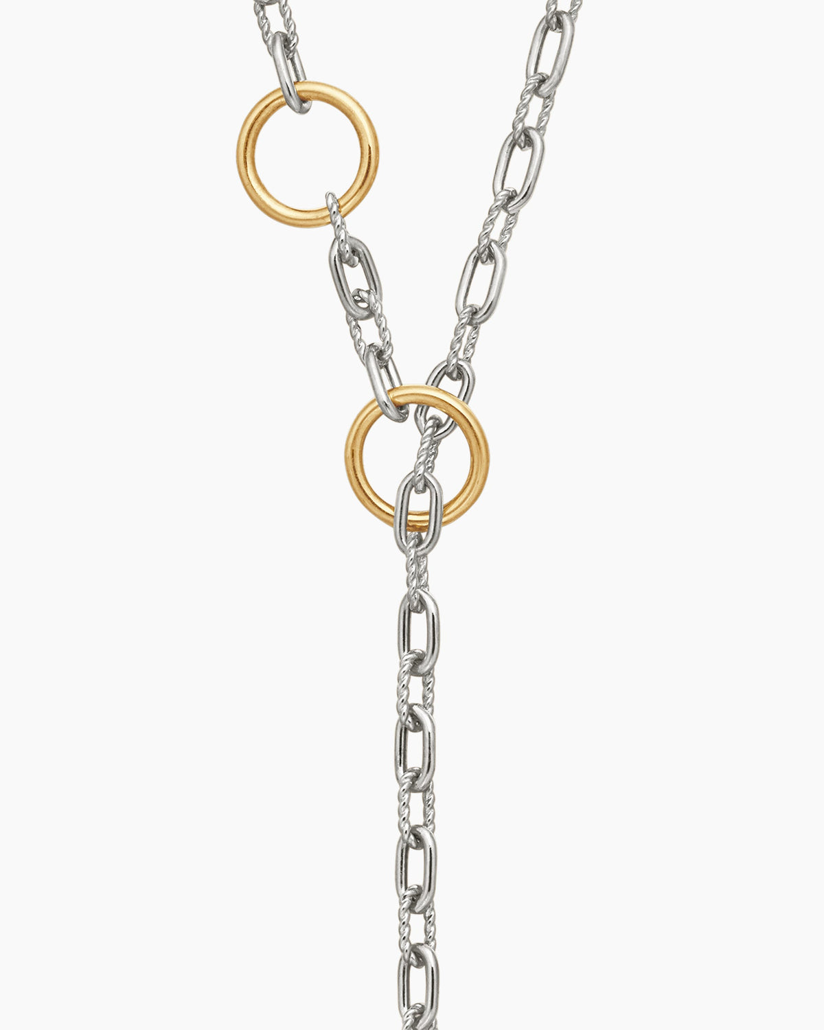 David Yurman DY Madison Three Ring Chain Necklace David Yurman Women’s