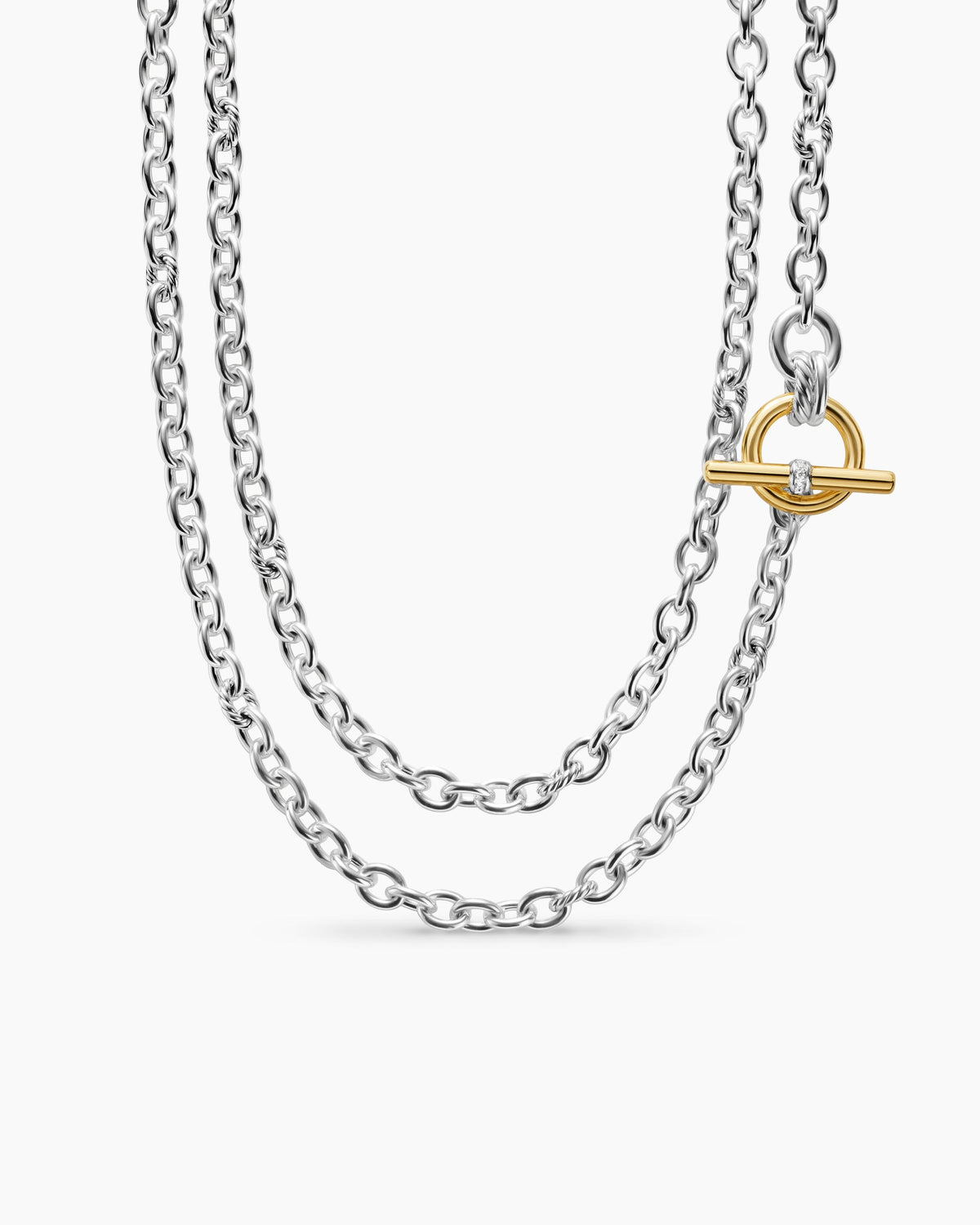 David Yurman DY Mercer Double Row Toggle Chain Necklace David Yurman Women’s