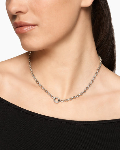 David Yurman DY Mercer Petite Chain Necklace in Sterling Silver, 4.5mm David Yurman Women’s