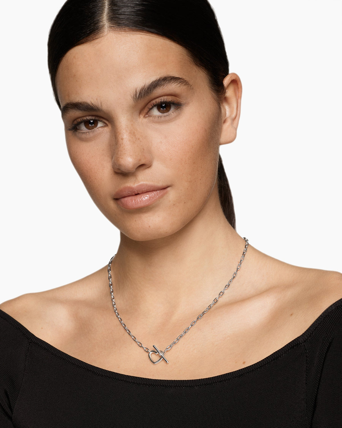 David Yurman DY Madison Heart Toggle Chain Necklace David Yurman Women’s