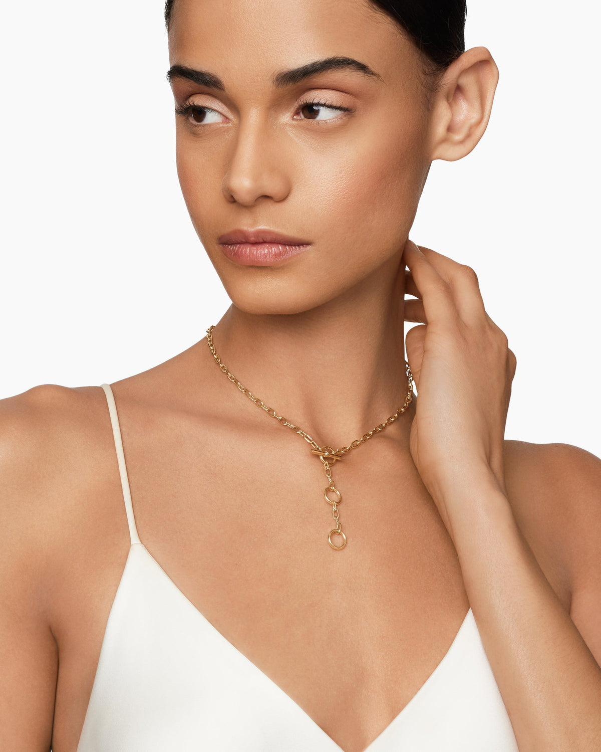 David Yurman DY Madison Three Ring Chain Necklace David Yurman Women’s
