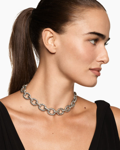 David Yurman Sculpted Cable Oval Link Necklace David Yurman Women’s