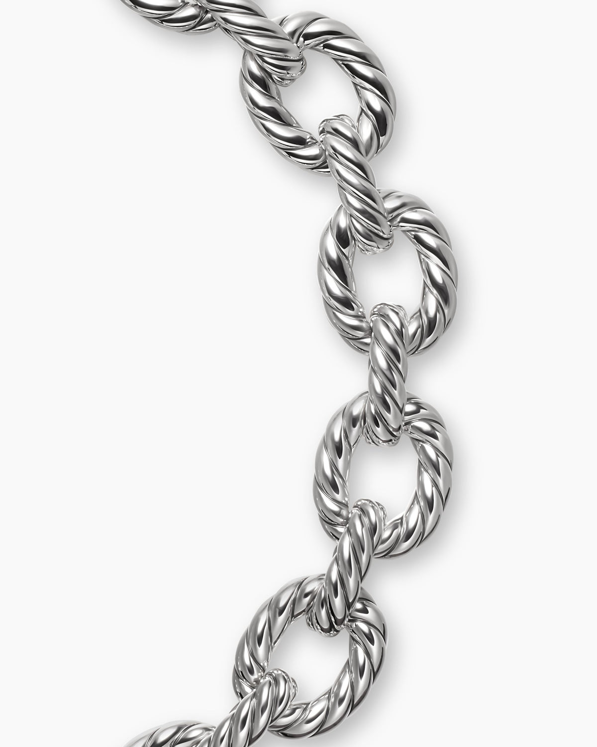David Yurman Sculpted Cable Oval Link Necklace David Yurman Women’s