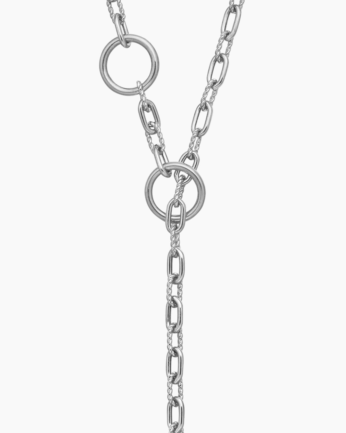 David Yurman DY Madison Three Ring Chain Necklace David Yurman Women’s