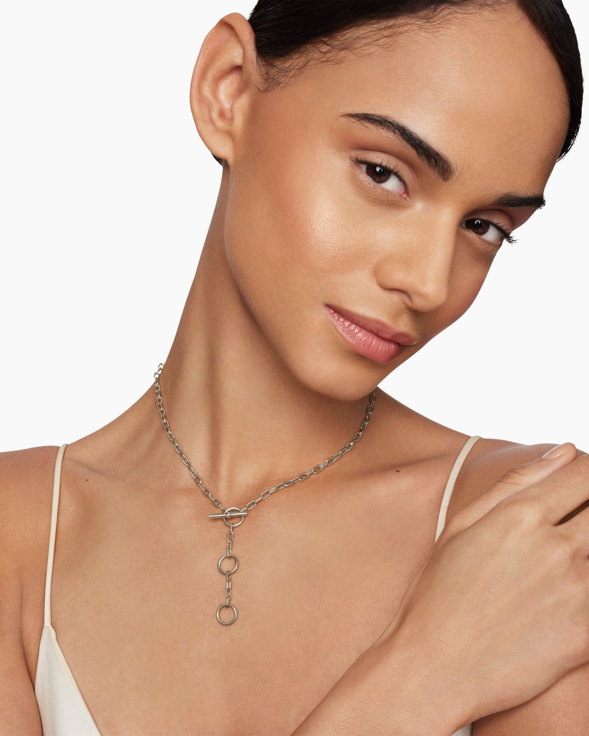 David Yurman DY Madison Three Ring Chain Necklace David Yurman Women’s