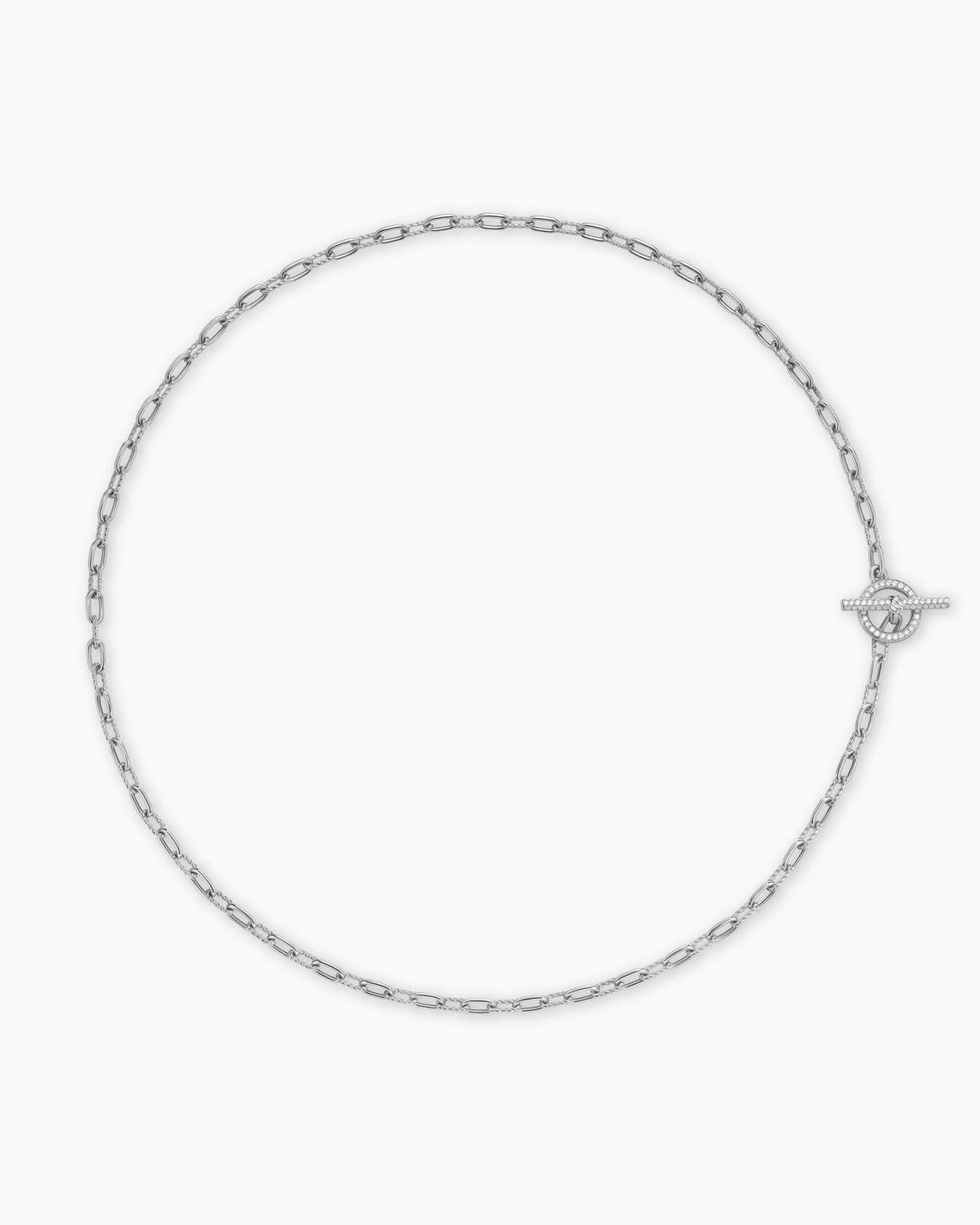 David Yurman DY Madison Pavé Toggle Chain Necklace David Yurman Women’s