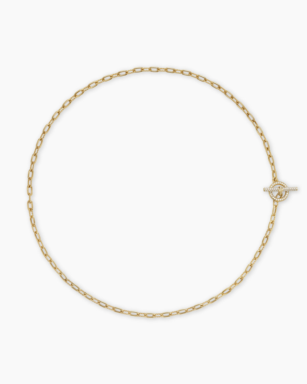 David Yurman DY Madison Pavé Toggle Chain Necklace David Yurman Women’s