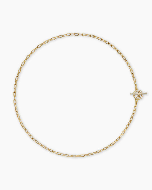 David Yurman DY Madison Pavé Toggle Chain Necklace David Yurman Women’s
