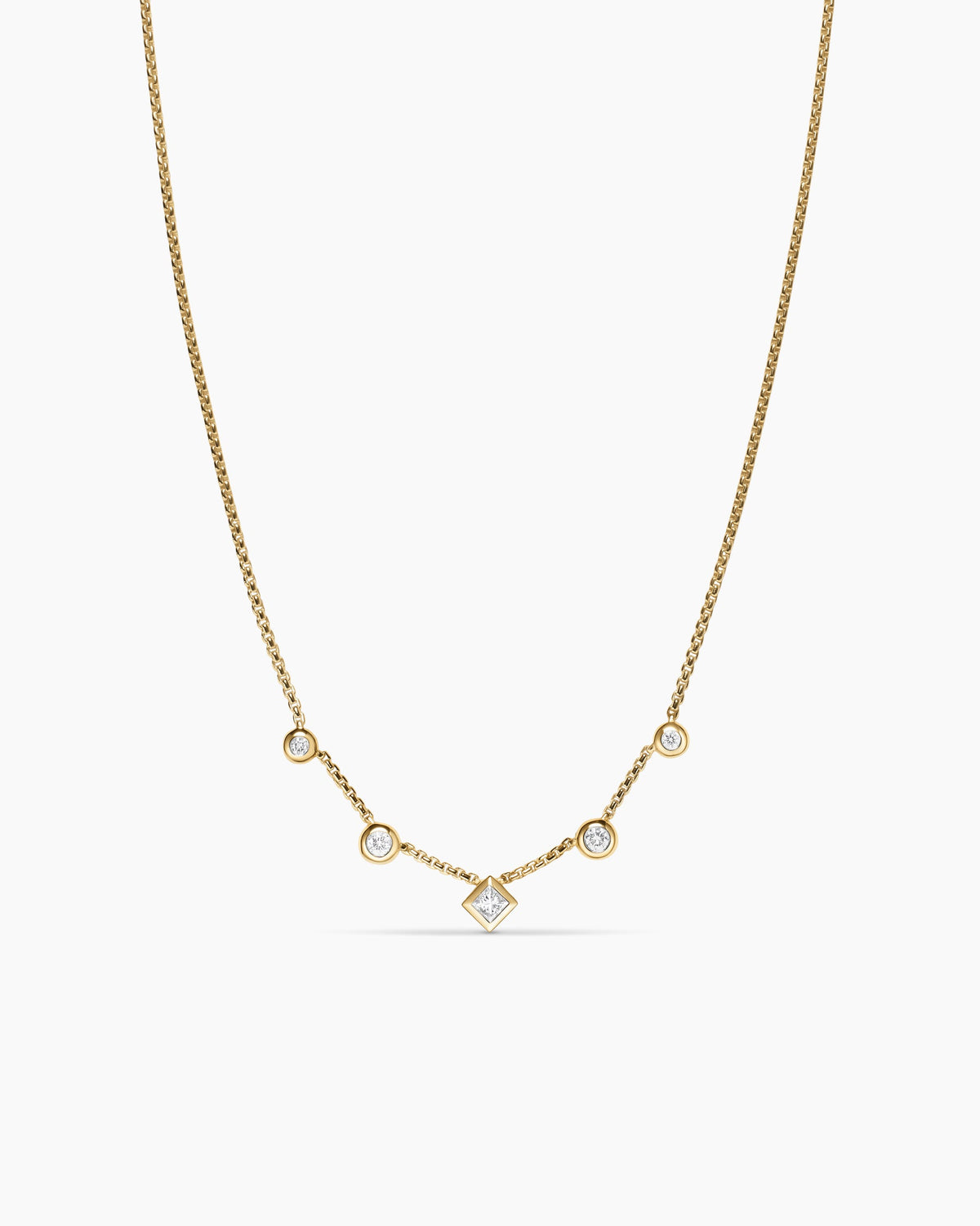 David Yurman Petite Modern Renaissance Station Chain Necklace David Yurman Women’s