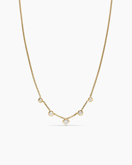 David Yurman Petite Modern Renaissance Station Chain Necklace David Yurman Women’s