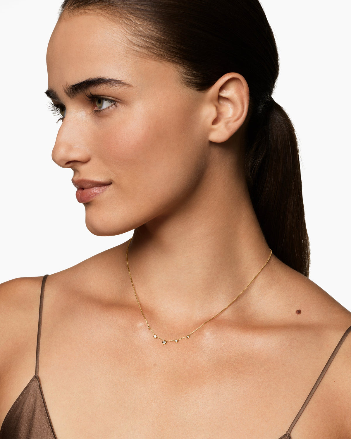 David Yurman Petite Modern Renaissance Station Chain Necklace David Yurman Women’s