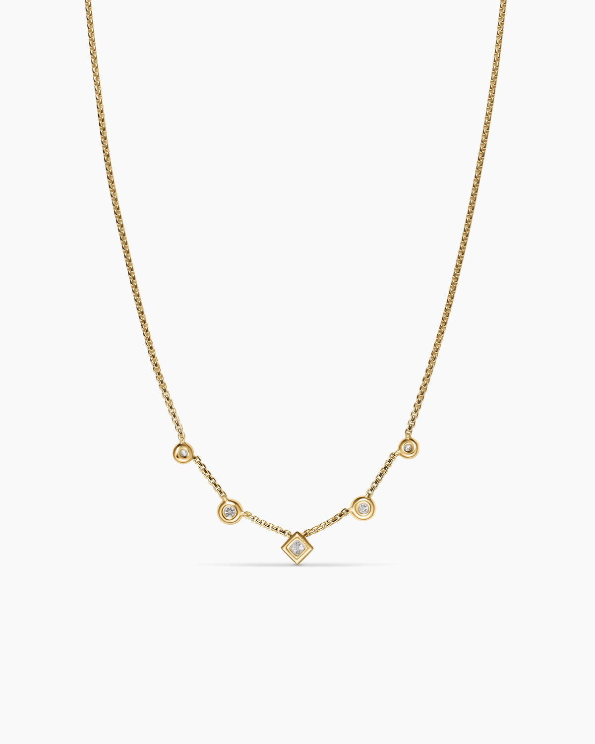 David Yurman Petite Modern Renaissance Station Chain Necklace David Yurman Women’s