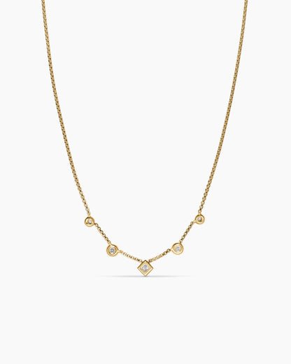 David Yurman Petite Modern Renaissance Station Chain Necklace David Yurman Women’s