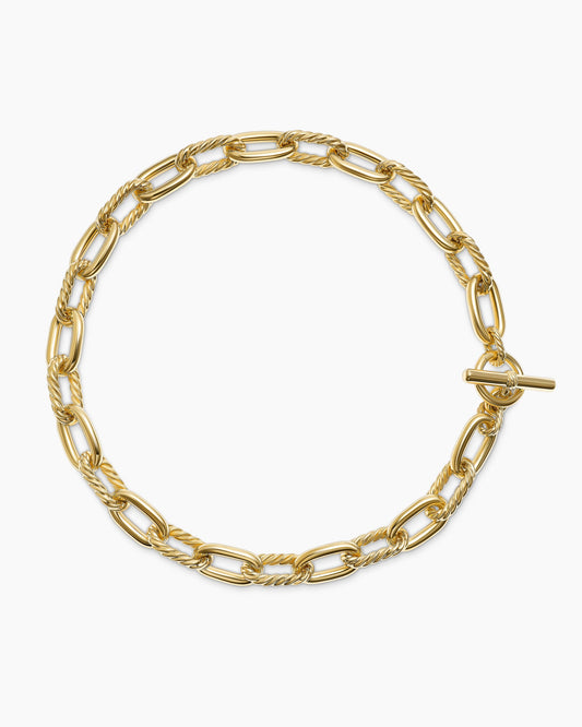 David Yurman DY Madison Toggle Necklace in 18K Yellow Gold, 13.5mm David Yurman Women’s