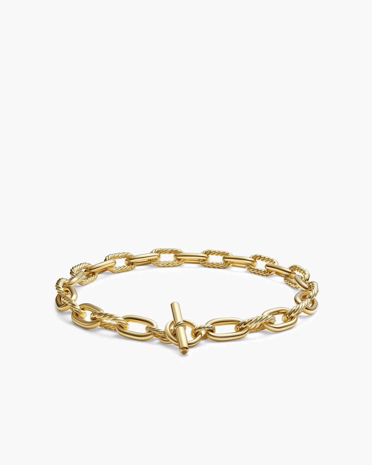 David Yurman DY Madison Toggle Necklace in 18K Yellow Gold, 13.5mm David Yurman Women’s