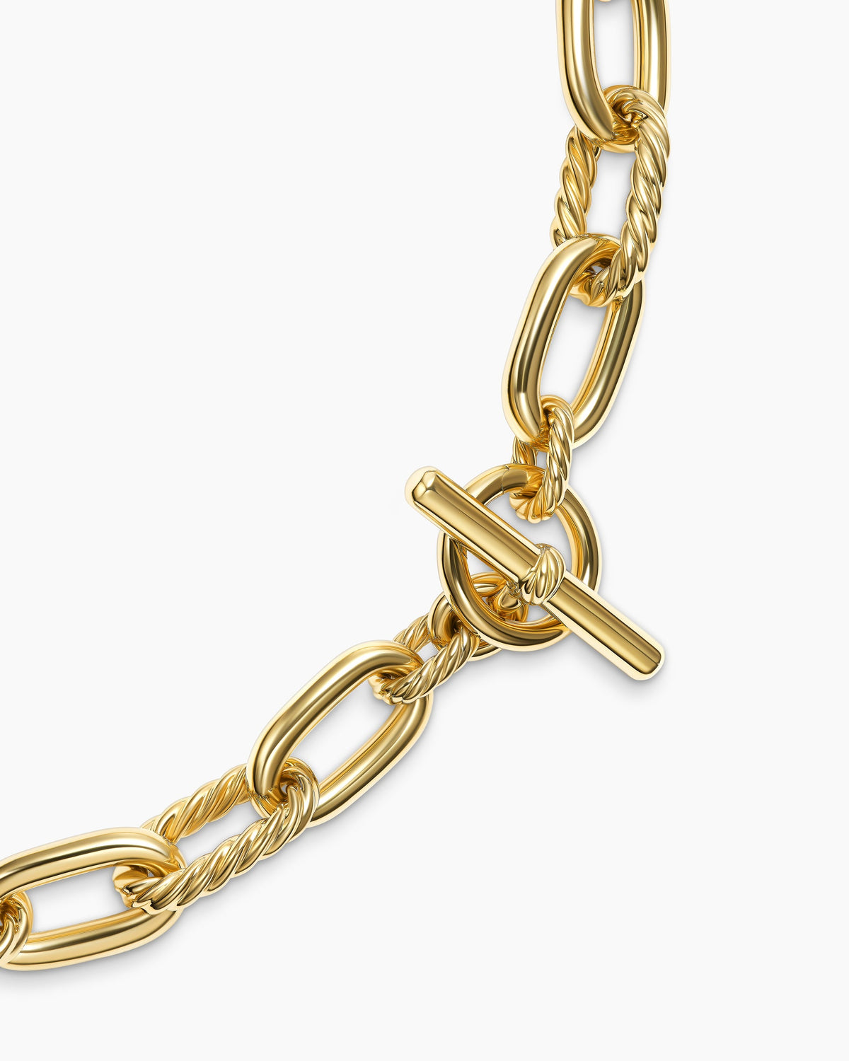 David Yurman DY Madison Toggle Necklace in 18K Yellow Gold, 13.5mm David Yurman Women’s