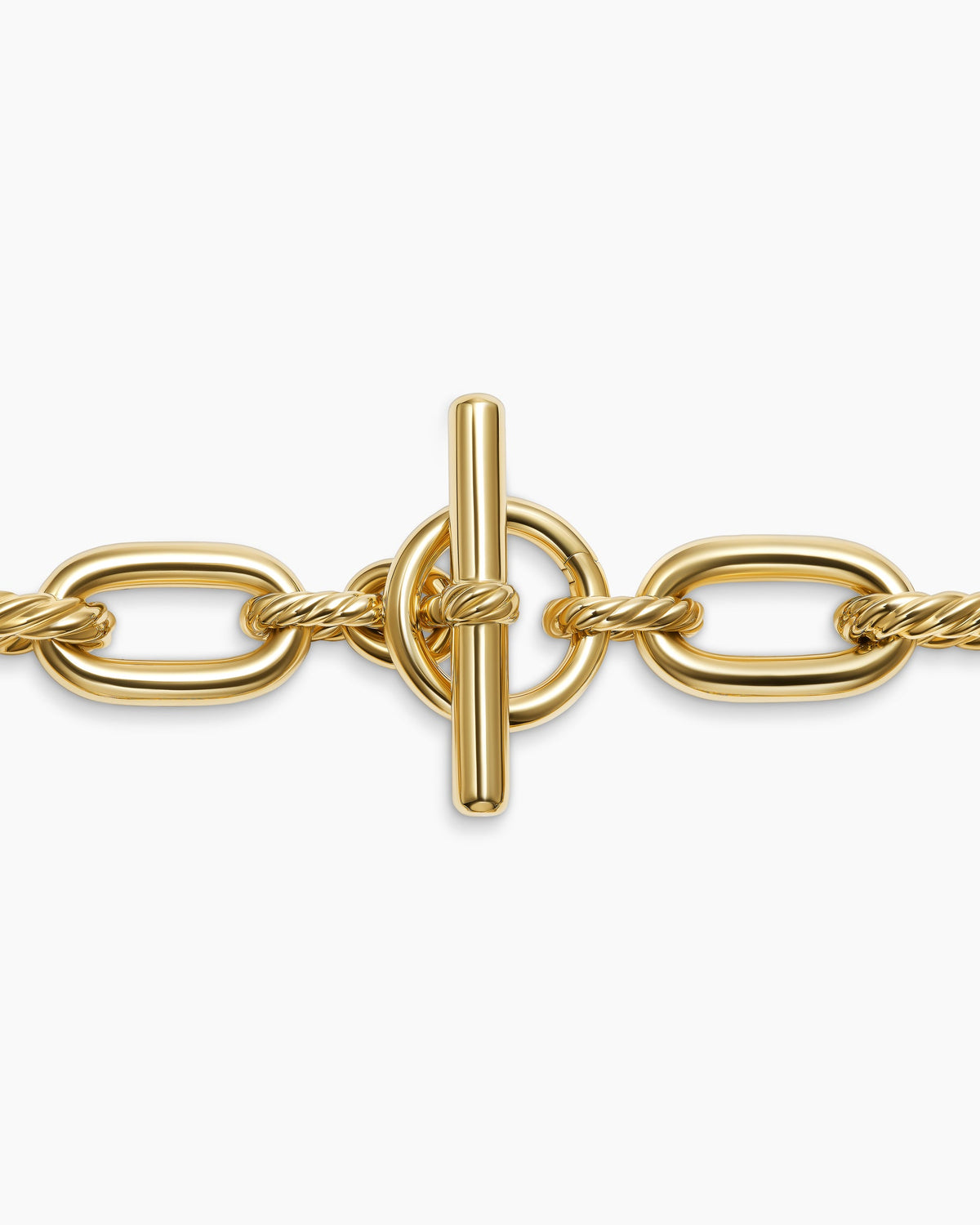David Yurman DY Madison Toggle Necklace in 18K Yellow Gold, 13.5mm David Yurman Women’s