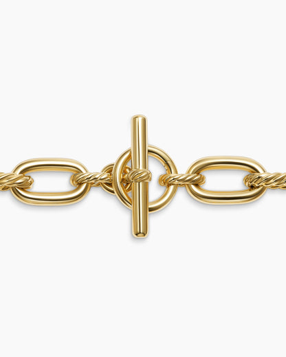 David Yurman DY Madison Toggle Necklace in 18K Yellow Gold, 13.5mm David Yurman Women’s