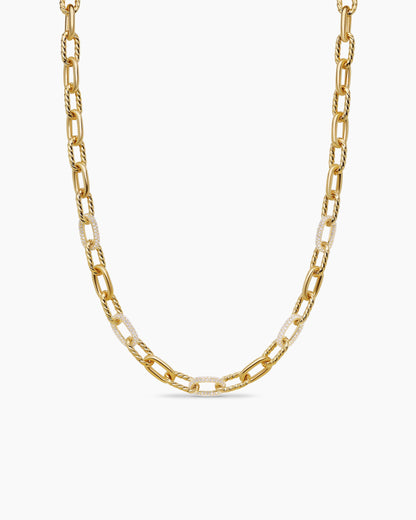 David Yurman DY Madison® Chain Necklace in 18K Yellow Gold with Diamonds, 8.5mm David Yurman Women’s